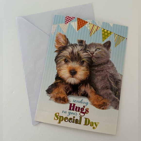 🆓 - Dogs and Cats Themed Birthday Card Set - Free With Purchase - Picture 6 of 9